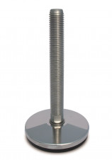 Stainless steel feet – heavy load – Stainless steel adjustable feet Ø 100, fixed screw with 5° tilt, medium load